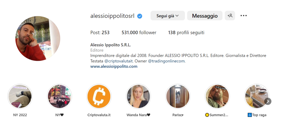 spunta azzurra alessio ippolito srl instagram